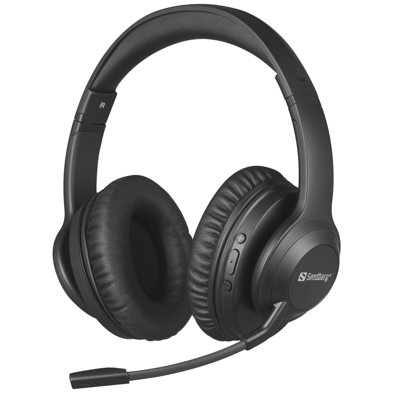 Sandberg Bluetooth Wireless Headphone with Noise Cancellation - Black (126-45)