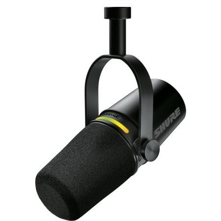 Microphone numérique Shure MV7+ Noir pour podcast