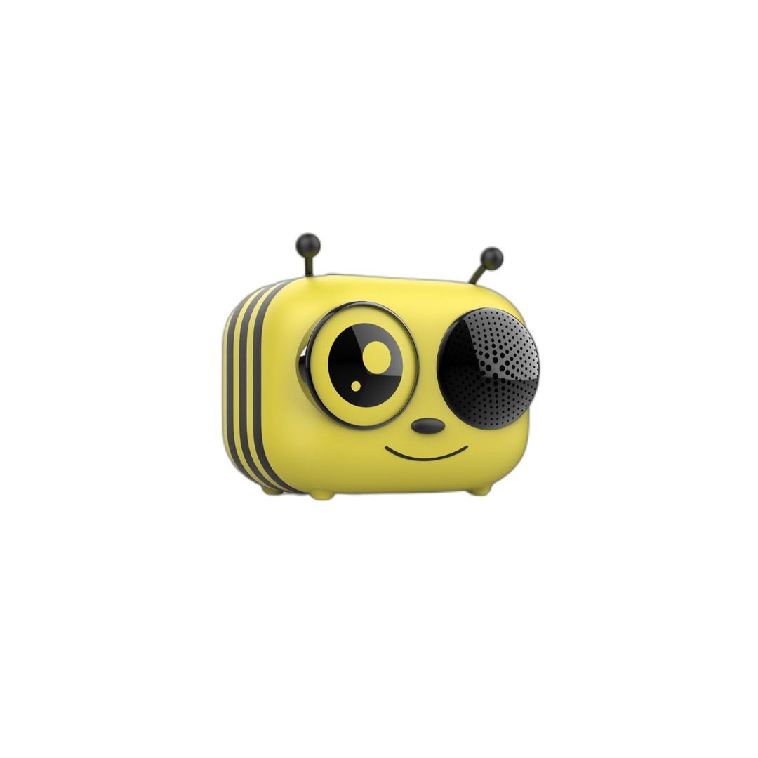 WeKids Abeille Bluetooth Speaker, 5W RMS, BT 5.0, Micro SD Card Slot, 1200mAh Rechargeable Battery