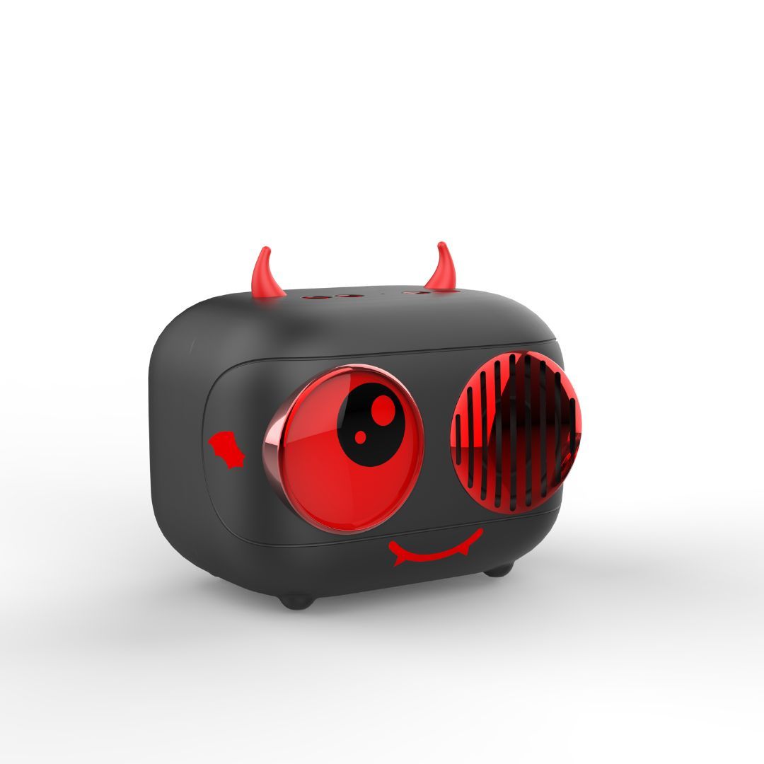WeKids Bluetooth Speaker Diable, 5W RMS, BT 5.0, Micro SD Card, 1200mAh Rechargeable Battery
