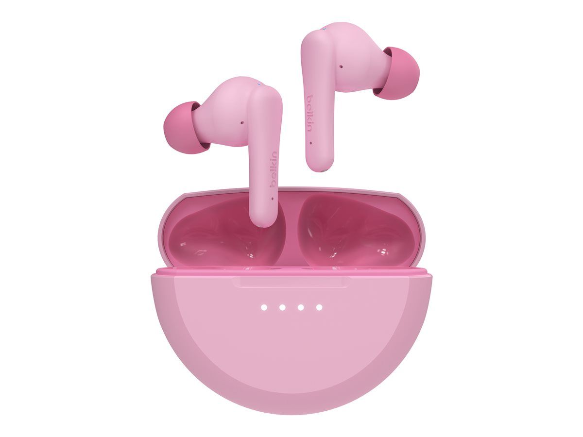 Belkin SoundForm Nano 2 Kids' Wireless Earbuds - Pink