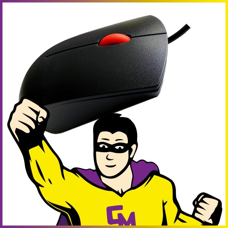 Lenovo Essential SM-8823 Optical Mouse - Black and Red (Pack of 10)