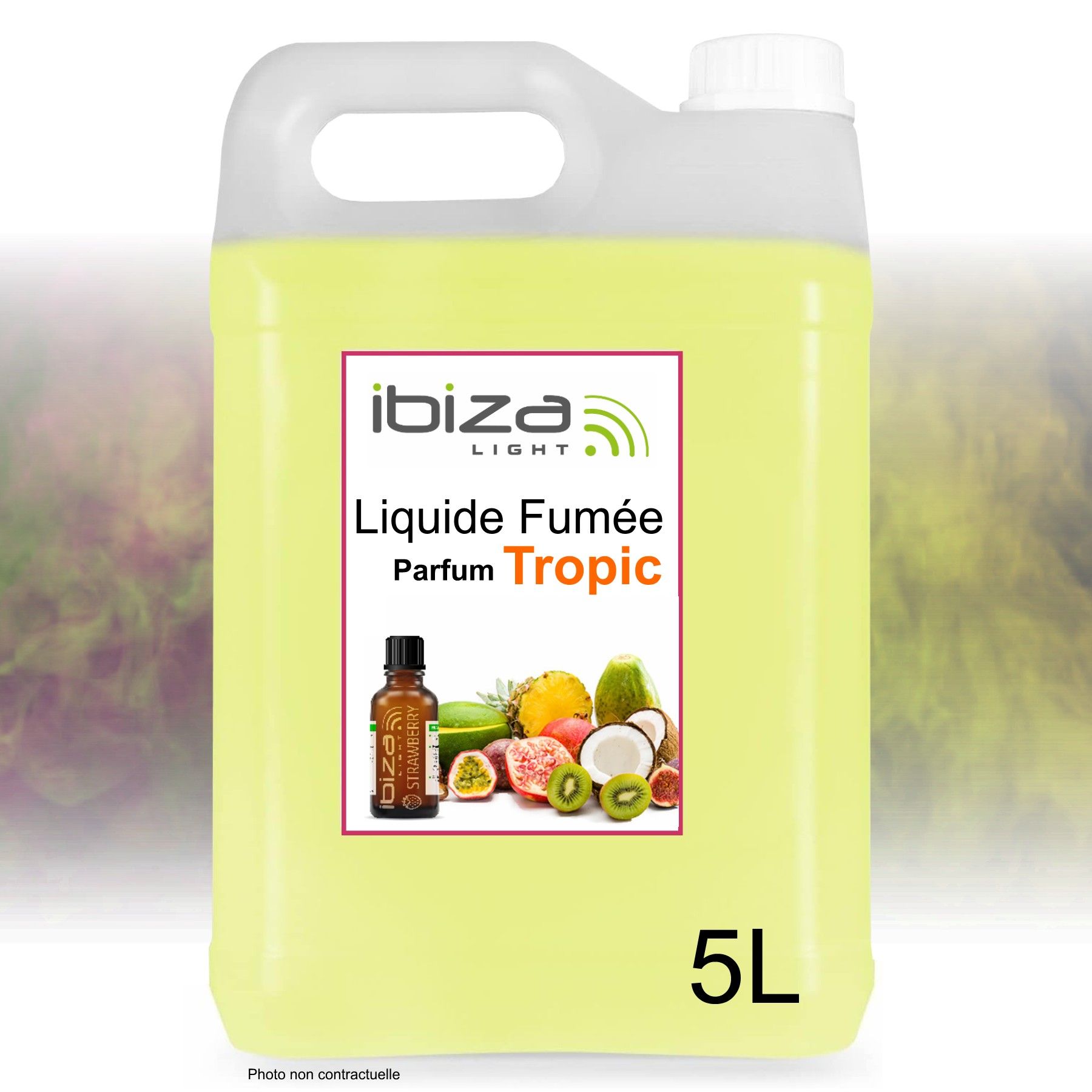Pack Liquide à Fumée - Bidon de 5 Litres SMOKE5L-N pour Machine à Fumée Ibiza Light