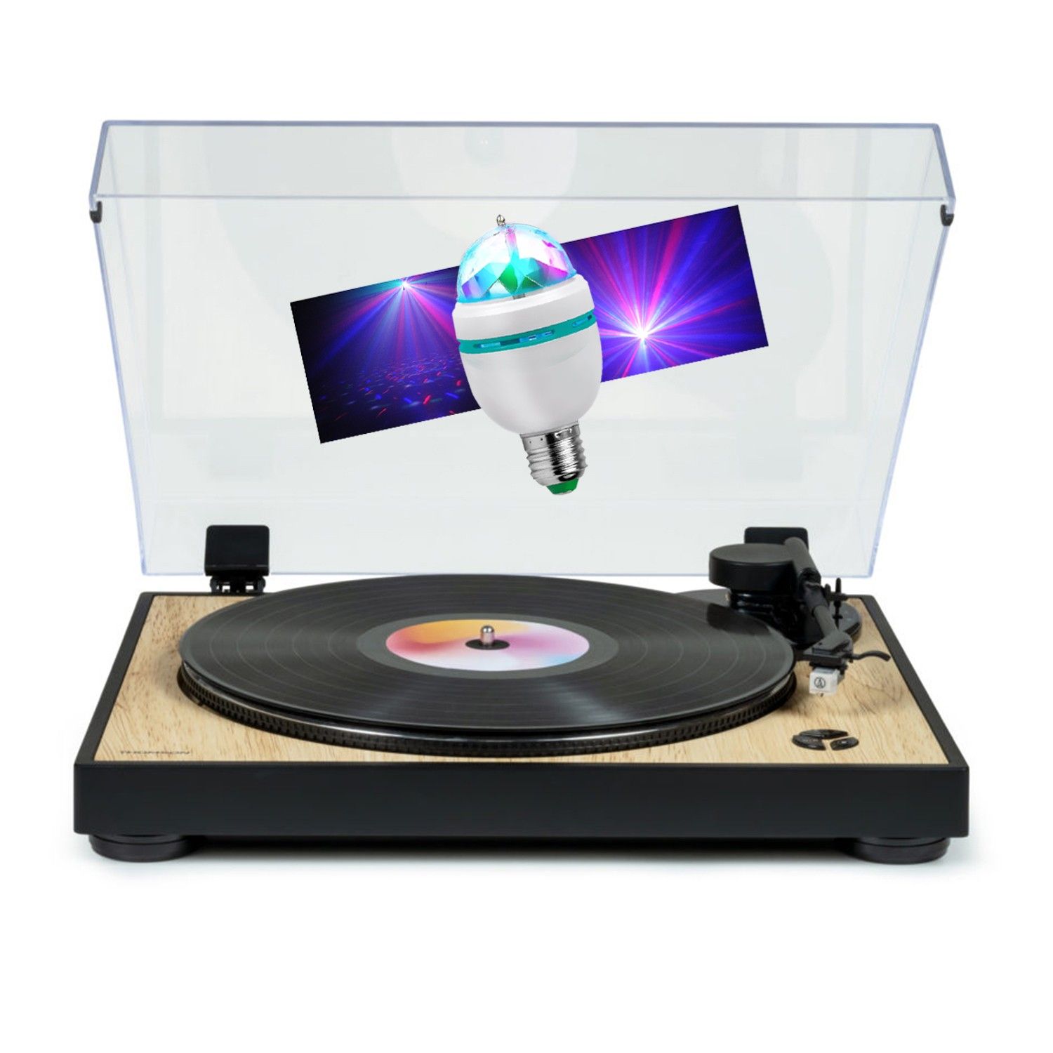 Reproductor de discos vinilo Thomson TT300 - MADERA/NEGRO - 33/45 RPM, Movimiento automático del brazo