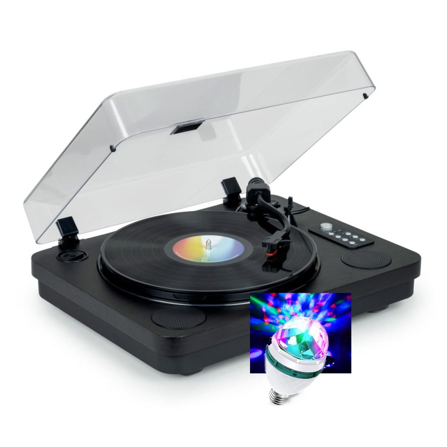 Thomson TT650BT Vinyl Bluetooth Turntable - 33/45/78 RPM, Built-in Speakers, USB Recording