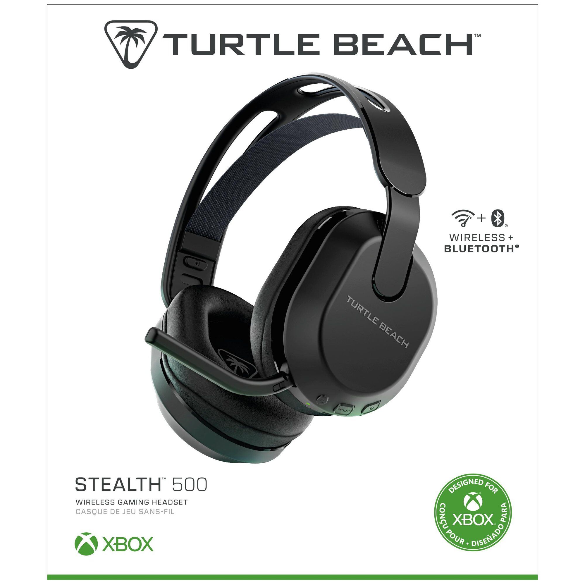 Turtle Beach Stealth 500 Noir Casque Gaming sans Fil w/ 40hr Batterie et Bluetooth pour Xbox Series X ou S, PC et Mobile