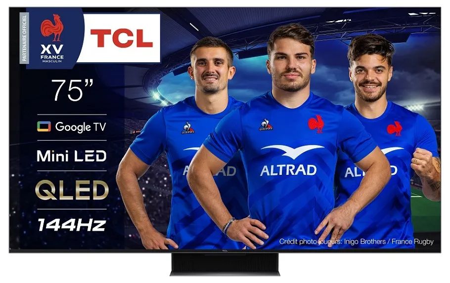 TCL 75C849 75-inch 4K QLED TV with Google TV and Onkyo 2.1 Sound System