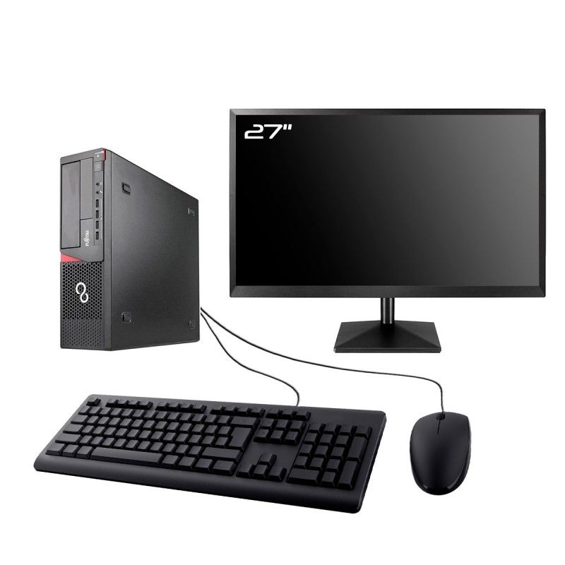 Fujitsu E920 DT Gaming Monitor 27" with RTX 3050, i5-4570, 16GB RAM, 1TB SSD, W11, Wifi