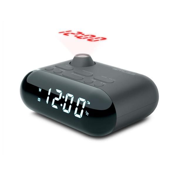 Muse M-179 P Portable Radio Alarm Clock, Black