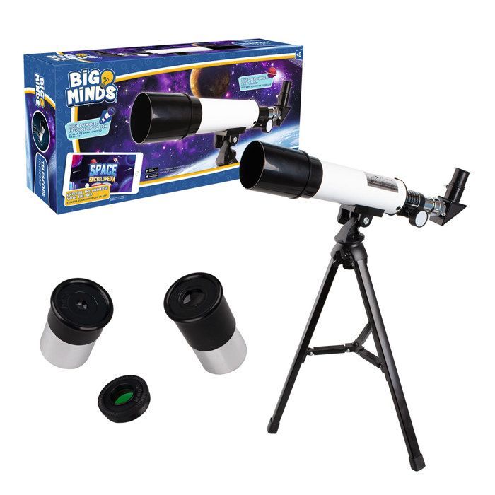 WORLDBRANDS Kids Telescope with Educational App - Astronomical Telescope for Children 8+ with Astronomy and Terrestrial Glasses