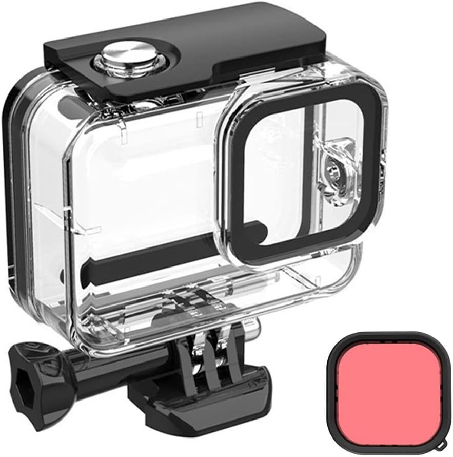 Yuanbest Waterproof Case for GoPro Hero 12/11/10/9 Black, 60m Diving Protection Housing with Accessories, Underwater Case + Pink Filter