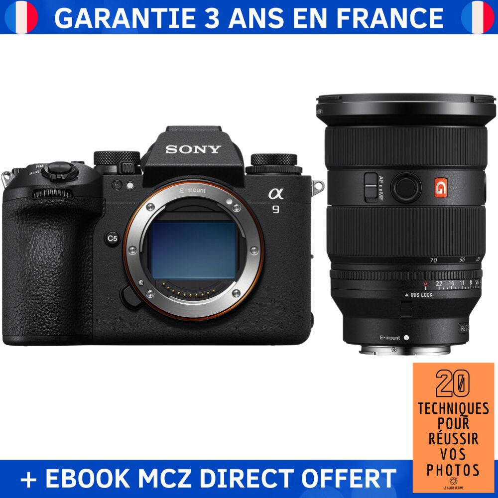 Sony A9 III + Objetivo FE 24-70mm f/2.8 GM II + Ebook '20 Técnicas para Tener Éxito en la Fotografía' - Cámara Profesional