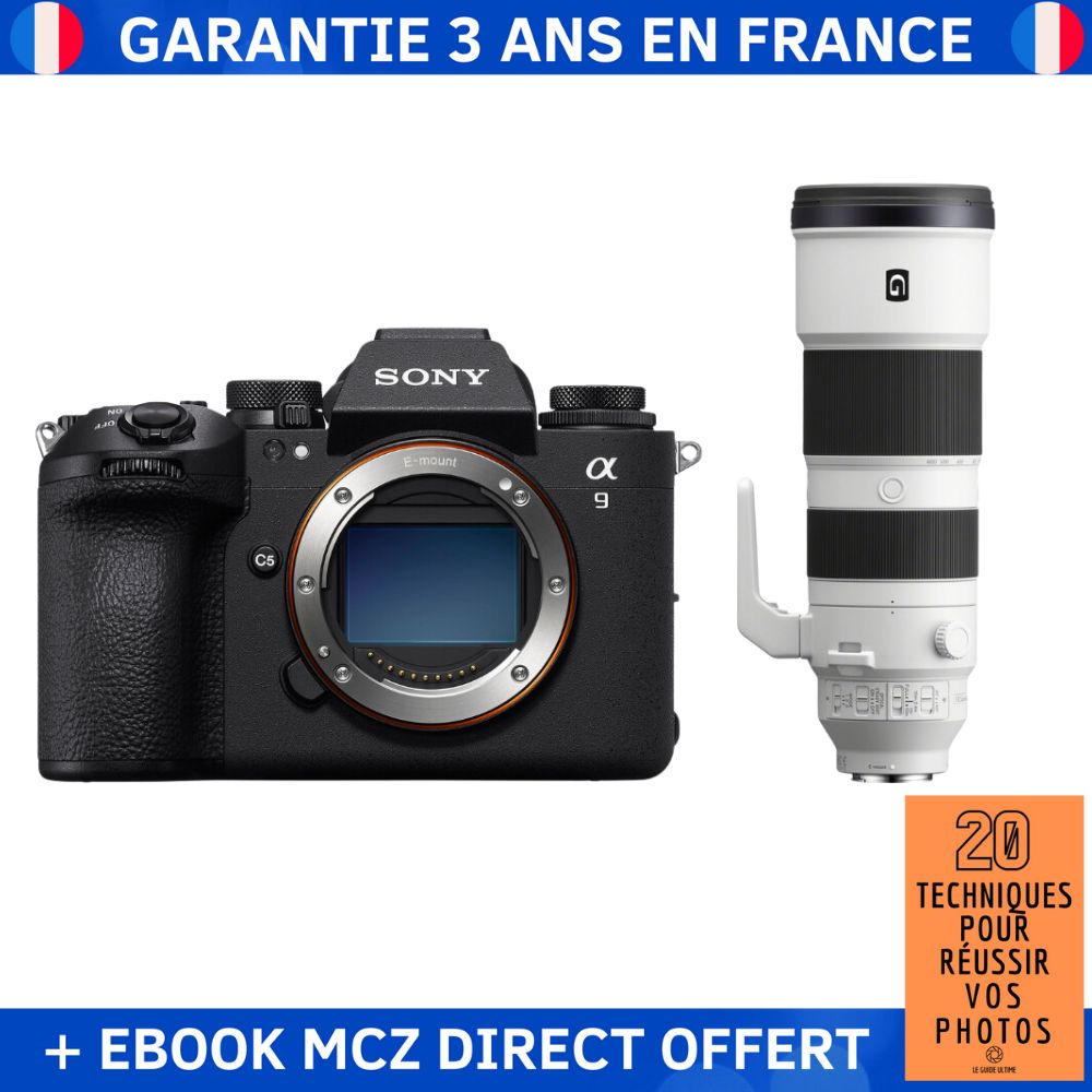 Sony A9 III + FE 200-600mm f/5.6-6.3 G OSS Lens + '20 Techniques for Successful Photos' Ebook - Professional Camera