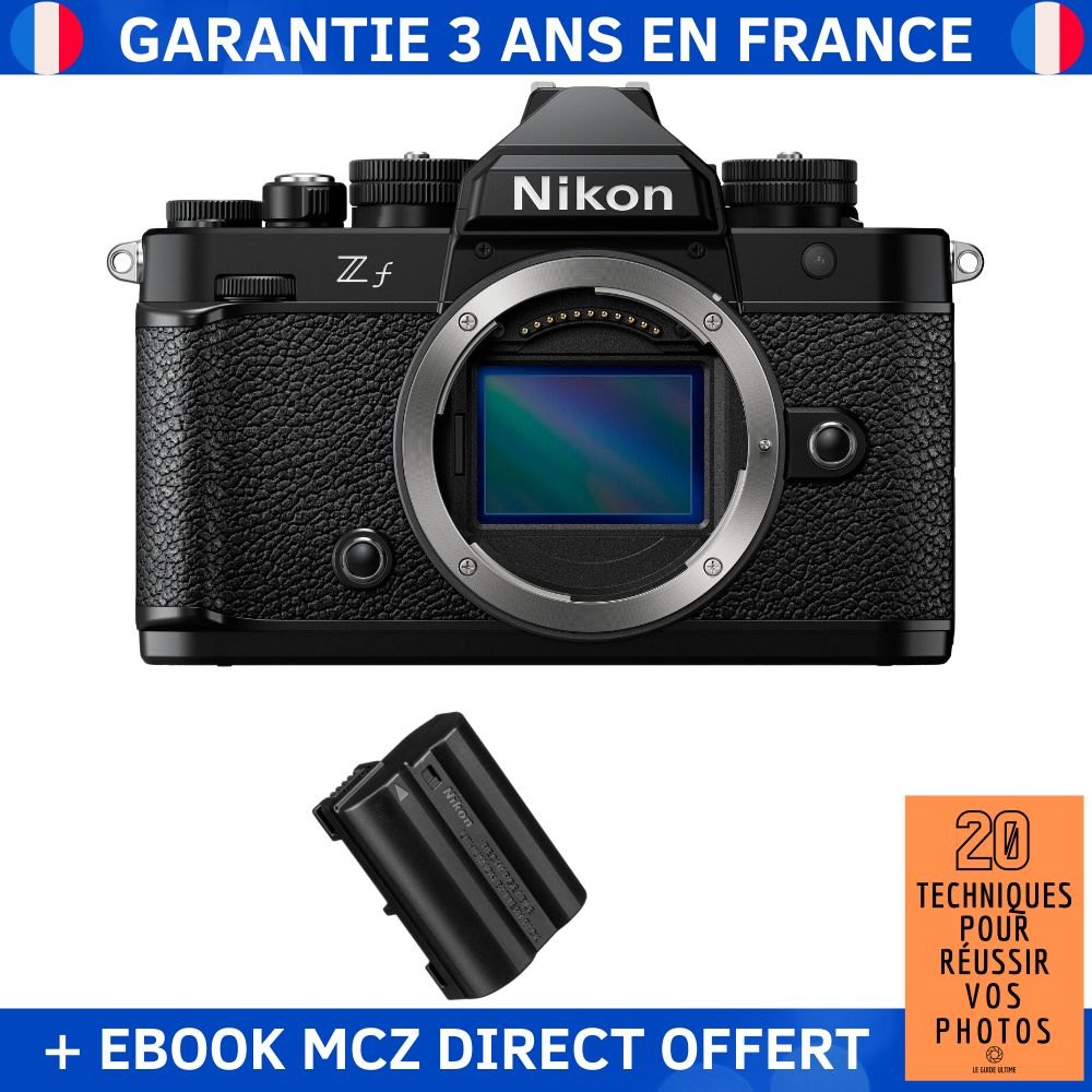 Nikon Zf + 1 Batería EN-EL15C + Libro '20 Técnicas para Lograr Fotos Exitosas' - Cámara Híbrida