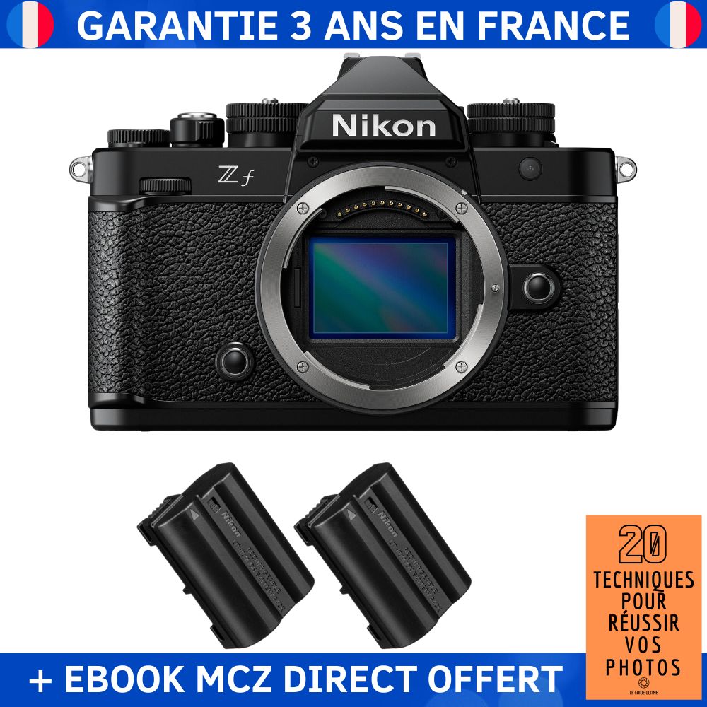 Nikon Zf + 2 Baterías EN-EL15C + Ebook '20 Técnicas para Lograr Fotos Exitosas' - Cámara híbrida
