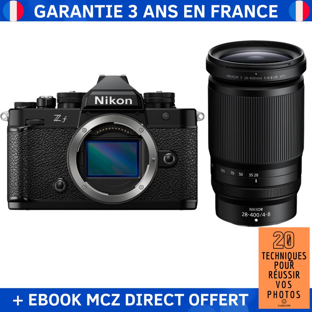 Nikon Zf + 28-400mm f/4-8 VR + '20 Techniques for Successful Photos' Ebook - Hybrid Camera