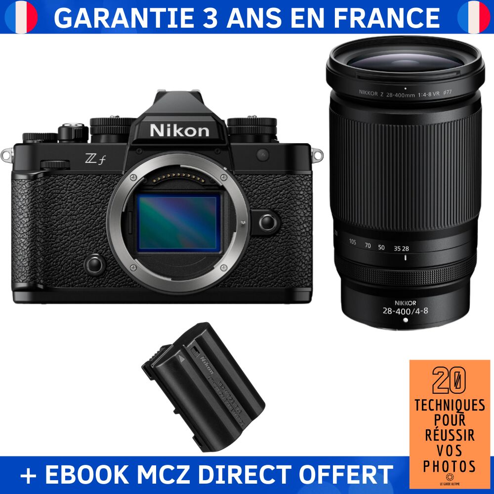 Nikon Zf + 28-400mm f/4-8 VR Kit + Battery EN-EL15C + Ebook - Hybrid Camera