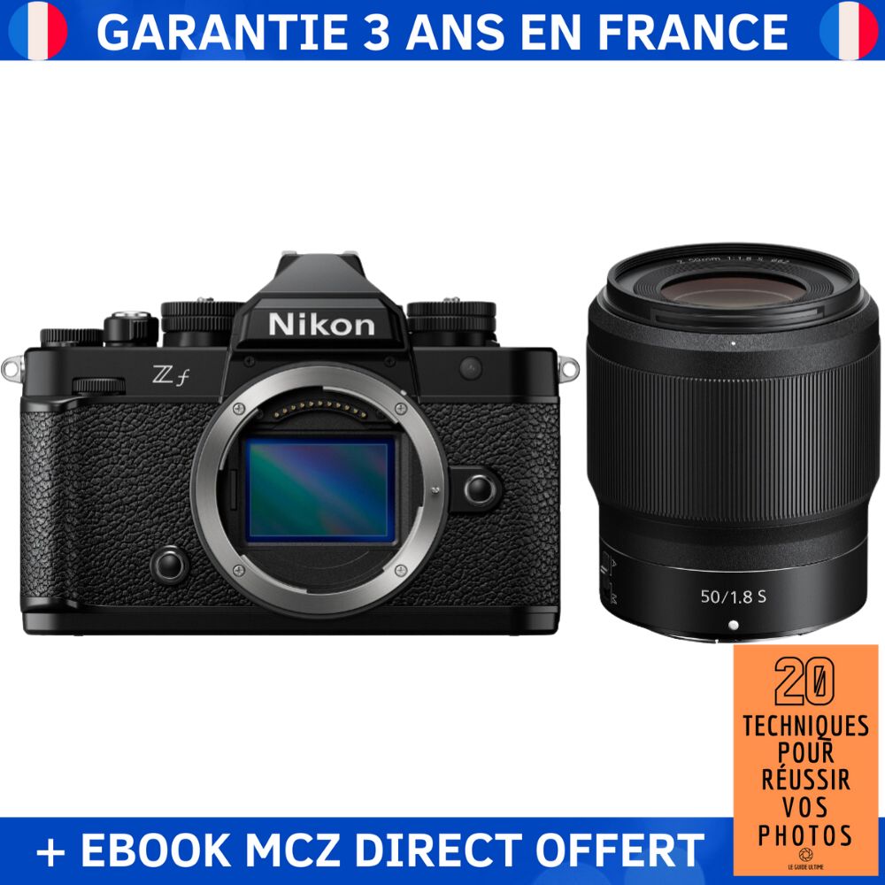 Nikon Zf + 50mm f/1.8 S + Ebook '20 Techniques for Successful Photos' - Hybrid Camera