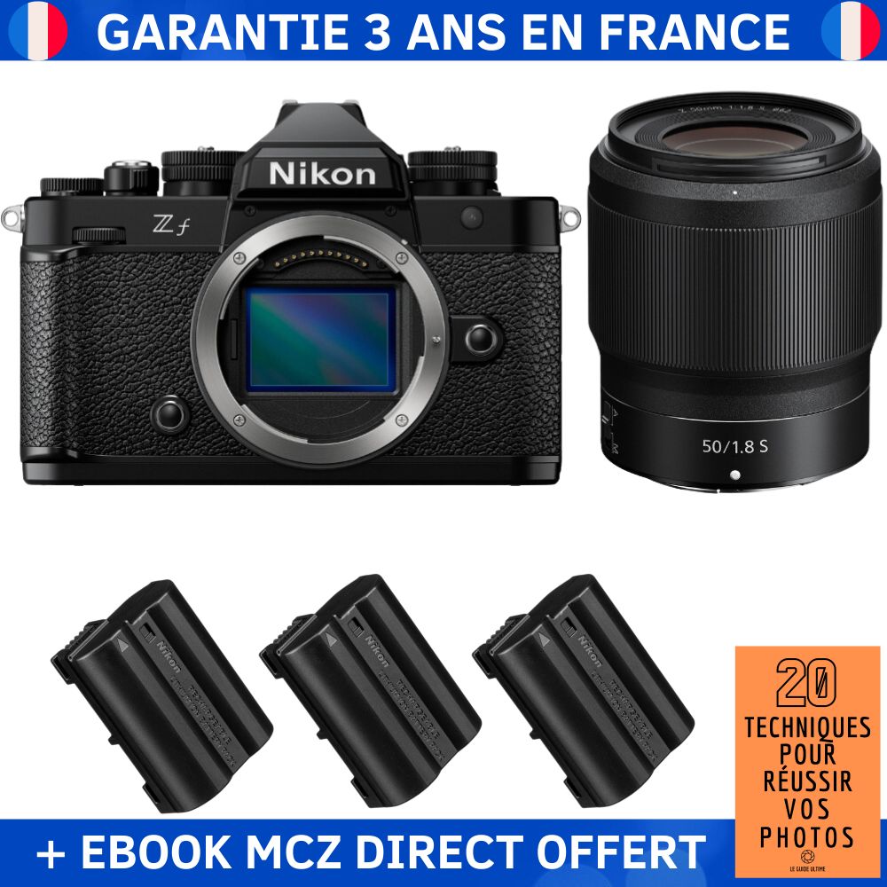 Nikon Zfc + lente 50mm f/1.8 S + 3 baterías EN-EL15C + ebook '20 técnicas para lograr fotos exitosas' - Cámara híbrida