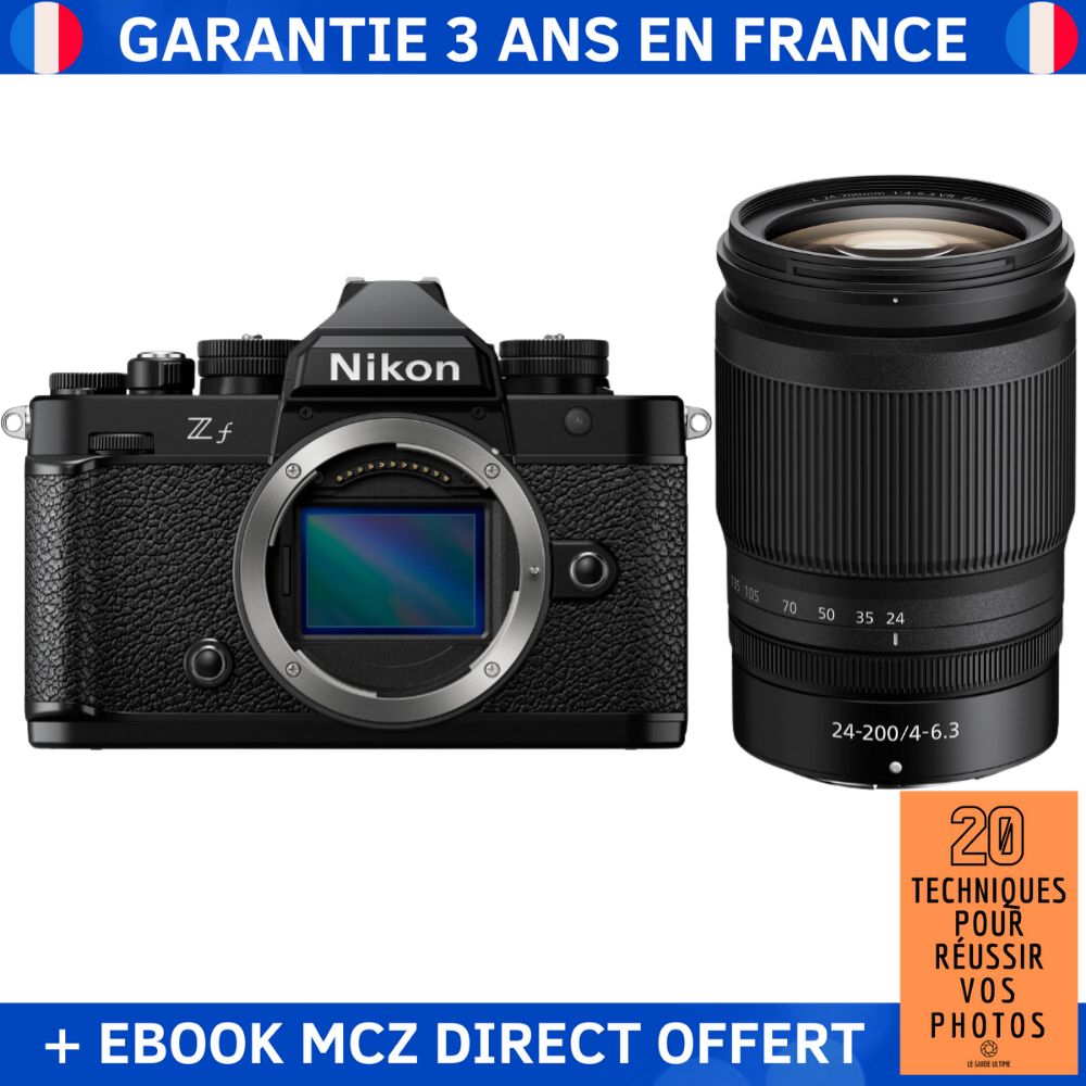 Nikon Zf + 24-200mm f/4-6.3 VR + '20 Techniques for Successful Photos' Ebook - Hybrid Camera