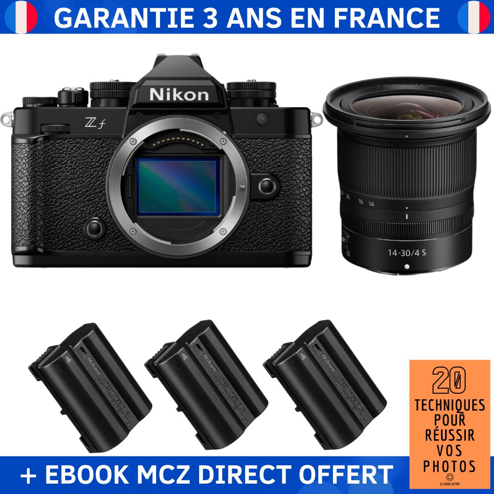 Nikon Zfc + 14-30mm f/4 S Lens + 3 EN-EL15C Batteries + '20 Techniques for Success in Photography' Ebook - Hybrid Camera