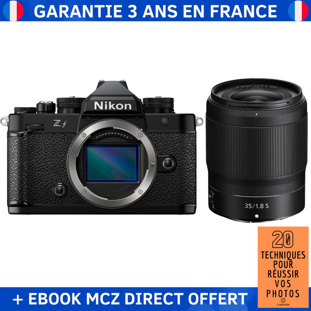 Nikon Zf + 35mm f/1.8 S + Ebook: '20 Techniques for Successful Photos' - Hybrid Camera