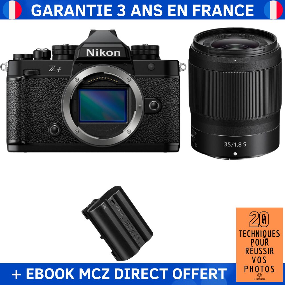 Nikon Zfc + Lente 35mm f/1.8 S + 1 Batería EN-EL15C + Guía '20 Técnicas para Lograr Fotos Exitosas' - Cámara Hybrid