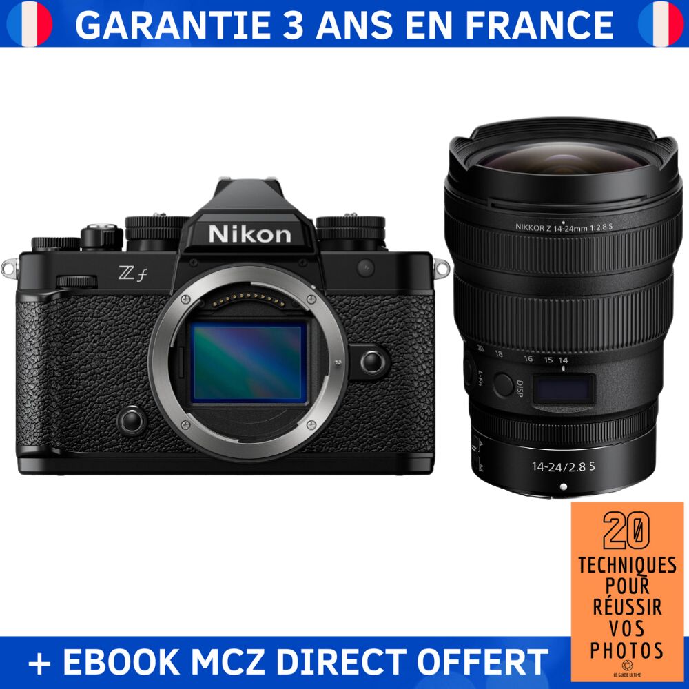 Nikon Zfc + 14-24mm f/2.8 S Lens + '20 Techniques for Successful Photos' Ebook - Hybrid Camera