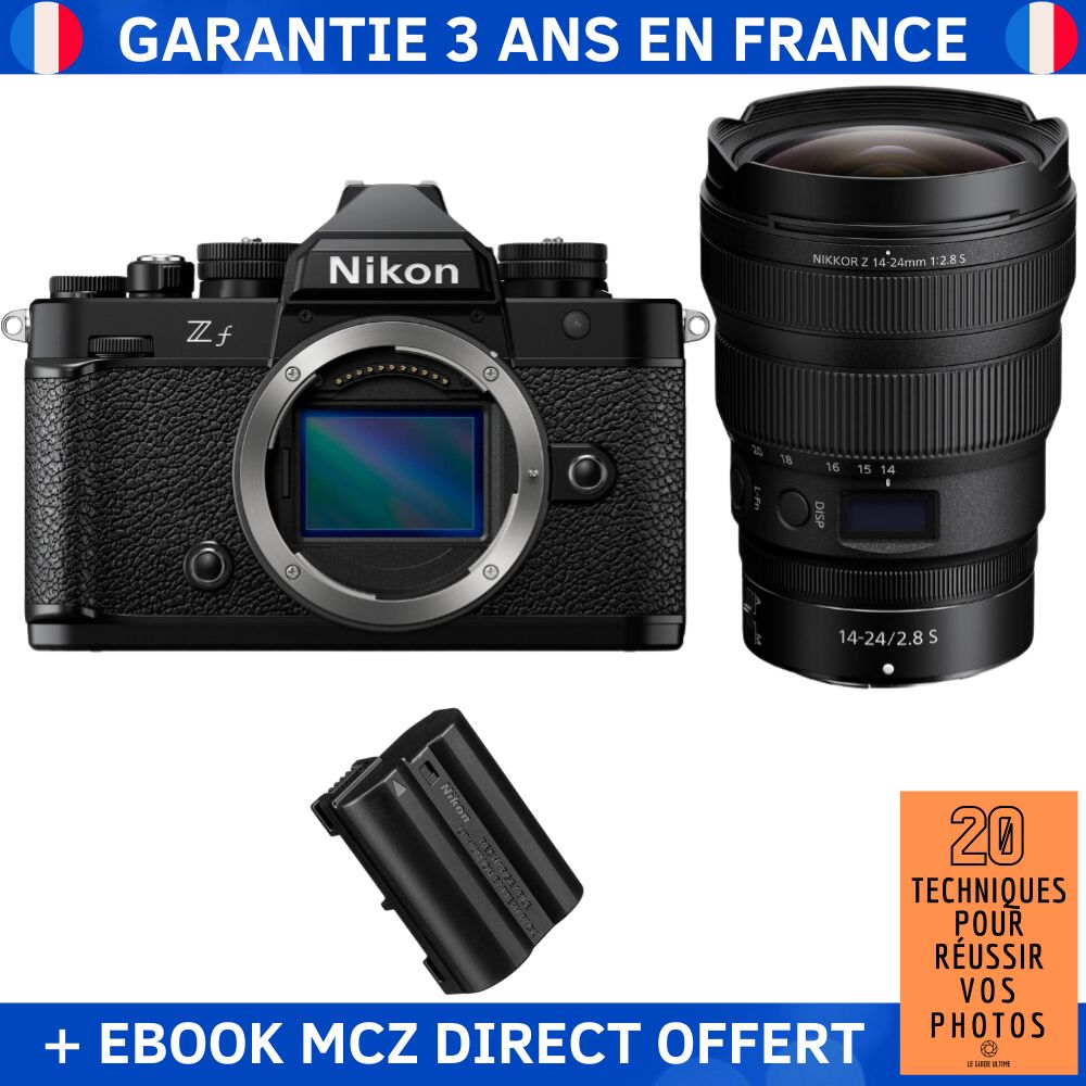 Nikon Zfc + 14-24mm f/2.8 S Lens + EN-EL15C Battery + Ebook - Hybrid Camera