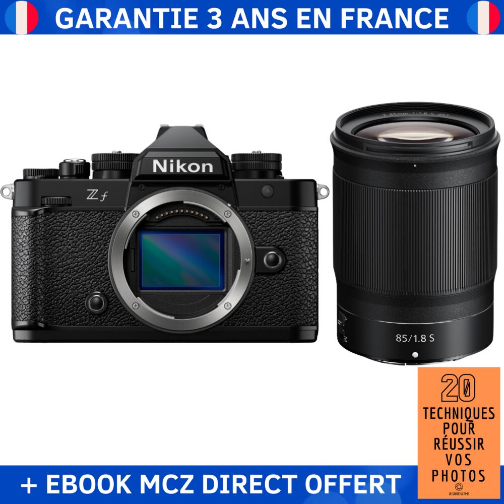 Nikon Zfc + 85mm f/1.8 S Lens + '20 Techniques for Successful Photos' Ebook - Hybrid Camera
