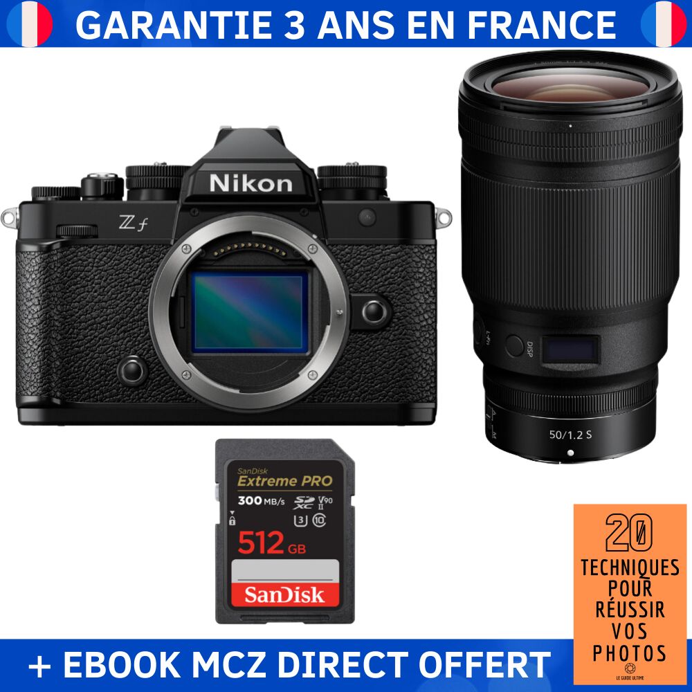 Nikon Zfc + lente 50mm f/1.2 S + tarjeta SD 512GB SanDisk Extreme PRO UHS-II + ebook '20 técnicas para tener éxito en la fotografía' - Cámara híbrida