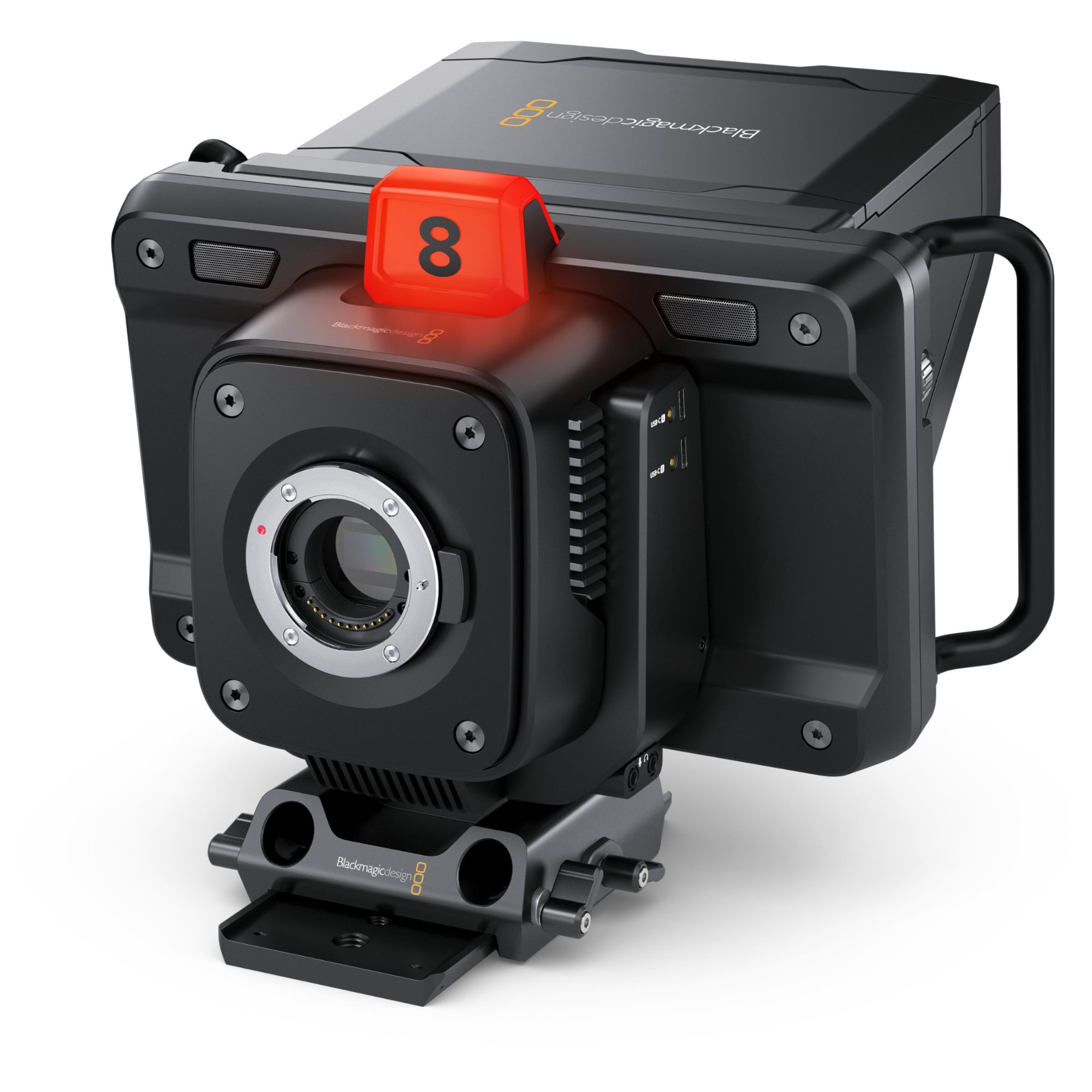 Blackmagic Design 4K Studio Camera G2 Shoulder Camcorder, Black
