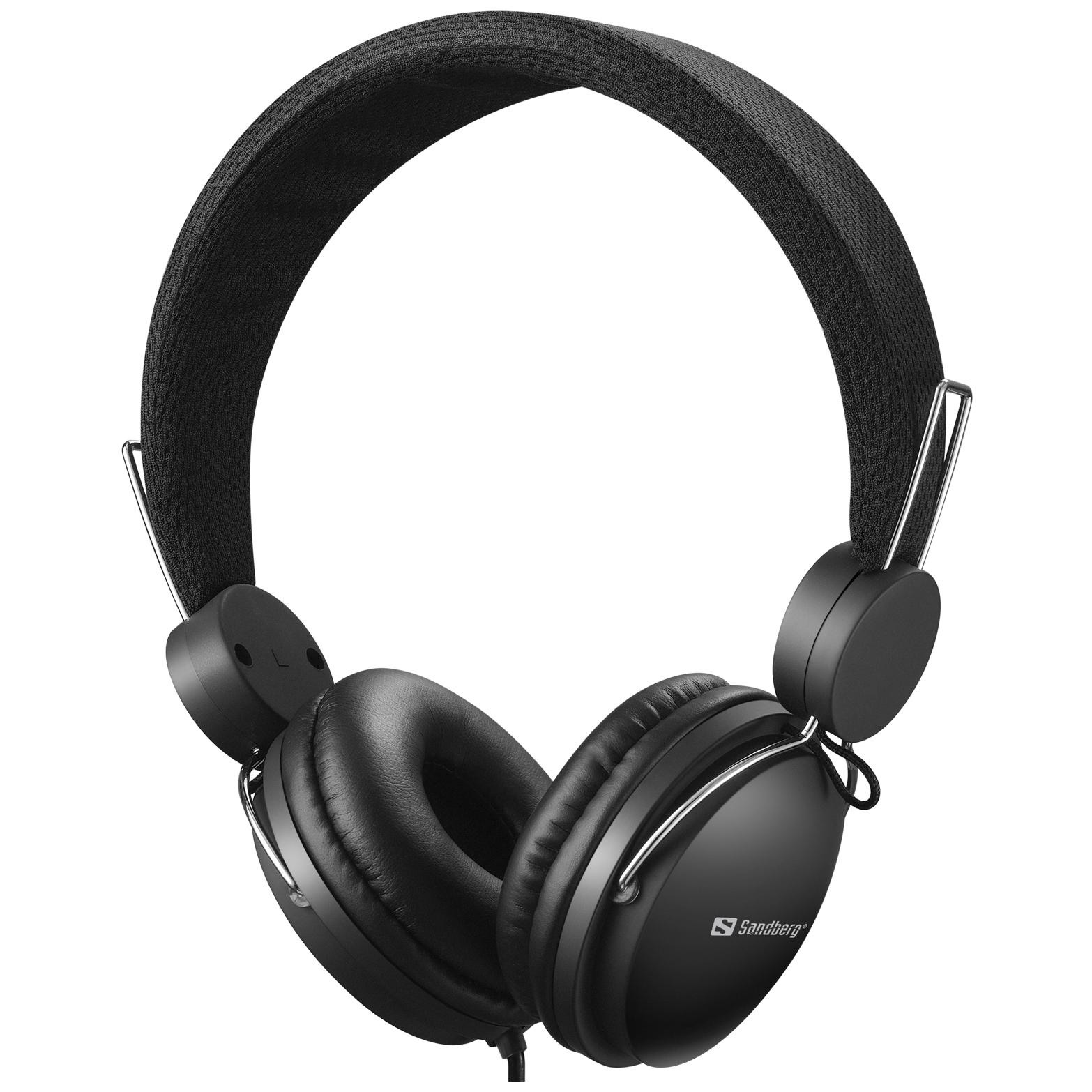 Sandberg 126-34 Wired Headset with Mic, Black