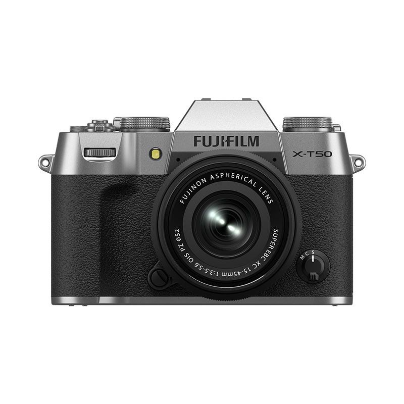 Fujifilm X-T50 Plata + Lente 15-45mm f/3.5-5.6, Garantía de 3 Años