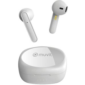 Muvit For Change Bluetooth Earbuds, White