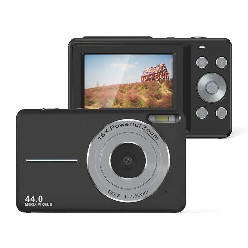 INF 44MP Camera / 1080P / 16x Zoom / Flash Light - Black