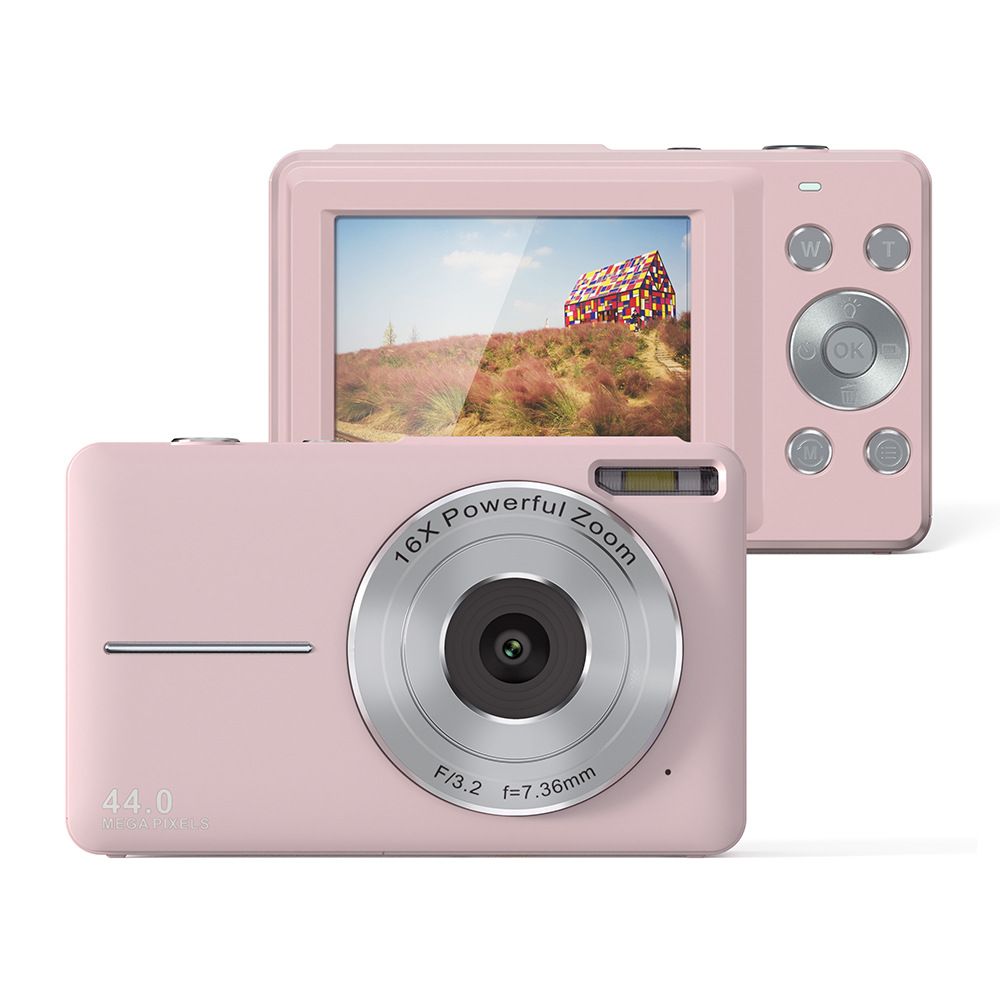 INF 44MP Camera / 1080P / 16x Zoom / Built-in Flash - Rose