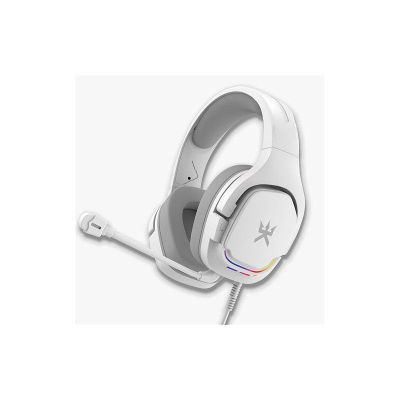 Alpha Omega Players Atom Gaming Headset (White, Size: Medium/Large, 100Hz Frequency Response)