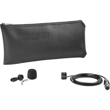 Shure WL183MB-O-TQG Omnidirectional Lanyard Microphone Black