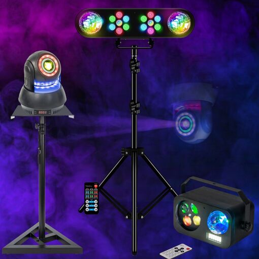 Ibiza Light STAR-SPOT-BL 30W Spot Light Kit with DJ Stand and Effects