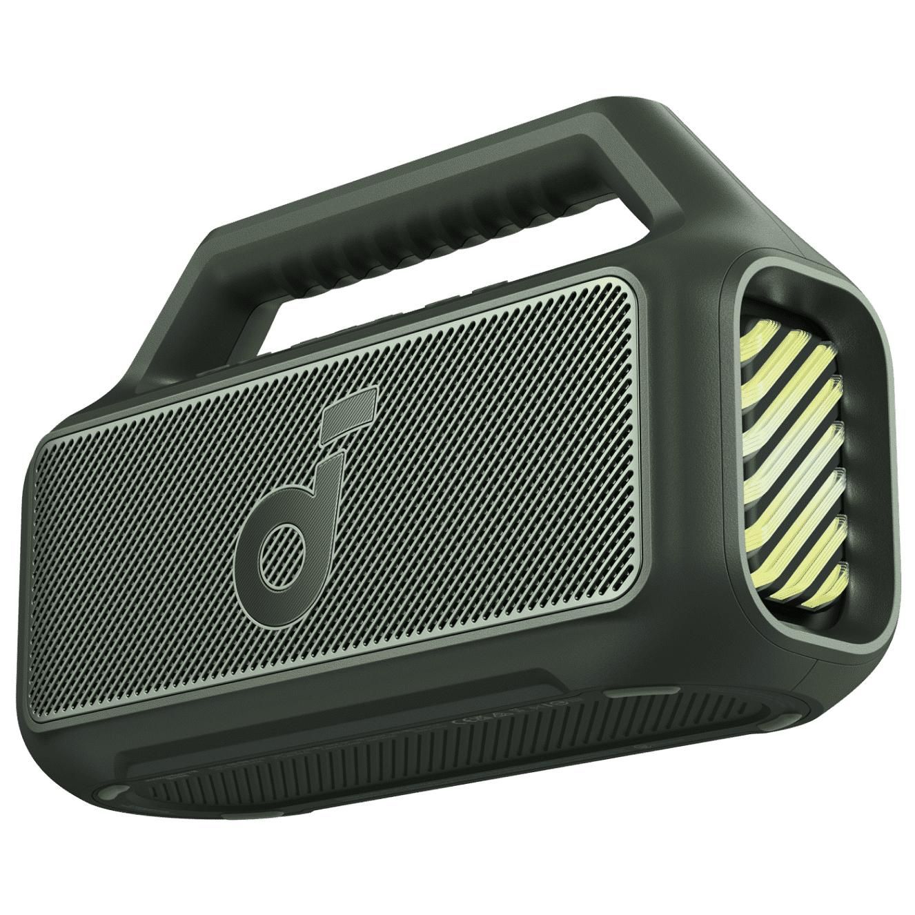 Soundcore Boom 2 Portable Speaker System, 2.1 Channel, Green, 80W