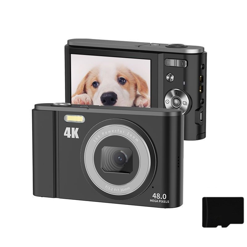 4K 48MP Digital Camera with 16X Zoom and 2.8-inch Screen