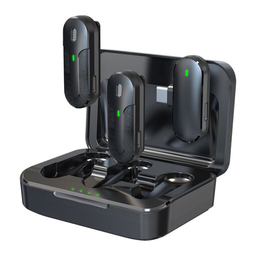 Wireless Clip-On Microphone for Recording, TikTok, Live Stream