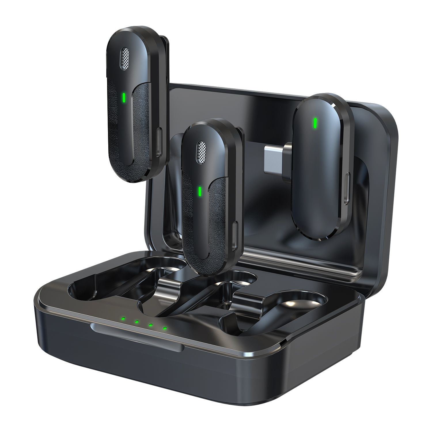 Wireless Clip-On Microphone for Recording, TikTok, Live Stream