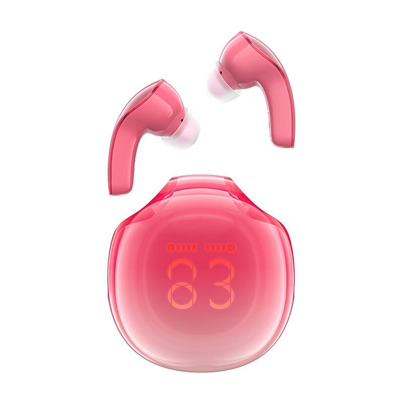 Acefast T9 Bluetooth 5.3 Wireless Earphones (Pomelo Red, Size: S/M, 10hr Battery)