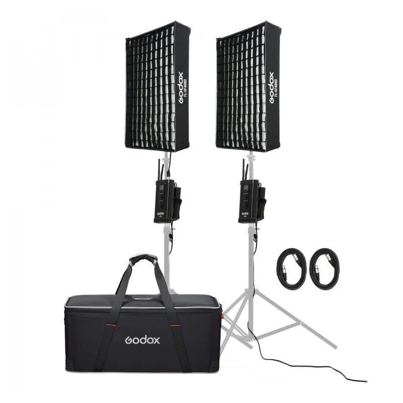 Godox FL100-K2 - 2 Flexi LED Panels with Stand and Bag