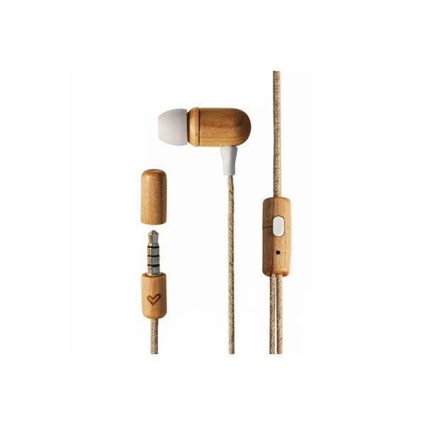 Energy Eco Cherry Wood Headphones with Wired Earbuds