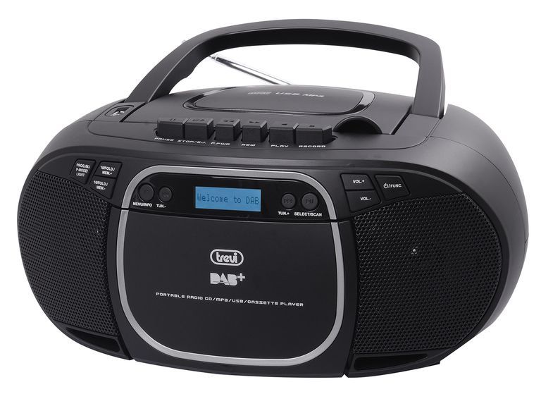 Trevi CMP 576 Digital Radio with DAB, DAB+, FM, Black