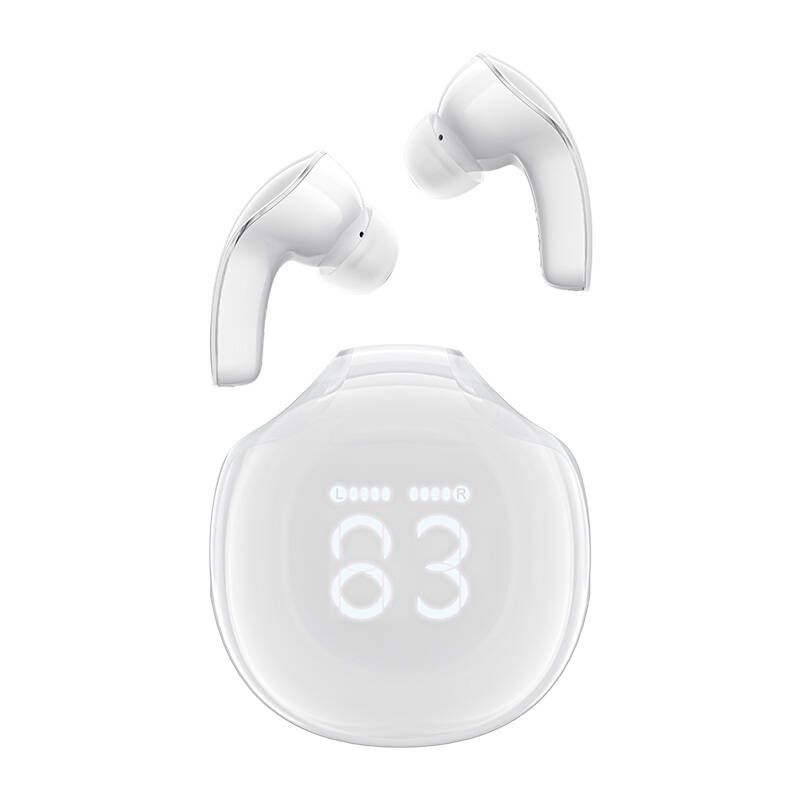 ACEFAST T9 True Wireless Earphones, Bluetooth 5.3, IPX4 (Porcelain White)