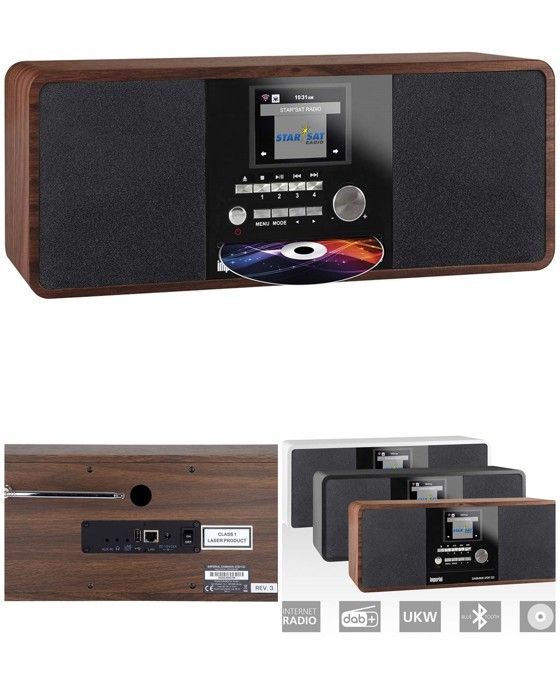 Imperial DABMAN i200CD Internet Radio - Bluetooth, Color TFT Screen, CD Player